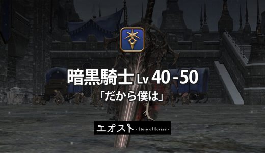 STORY | 3.ジョブ・ロール-132暗黒騎士レベル45-50【だから僕は】