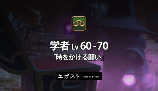 STORY | 3.ジョブ・ロール-222学者レベル60-70【時をかける願い】